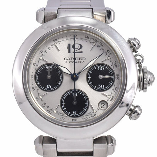 Montre Cartier - Montre Pasha C automatique en acier inoxydable 58 Facettes grom3bdpxy