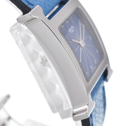 Montre Hermès - Montre Heure H à quartz en métal plaqué et cuir 58 Facettes x7owodaldo