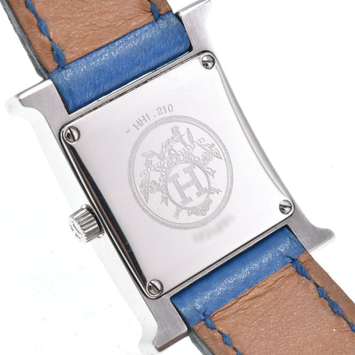 Montre Hermès - Montre Heure H à quartz en métal plaqué et cuir 58 Facettes x7owodaldo
