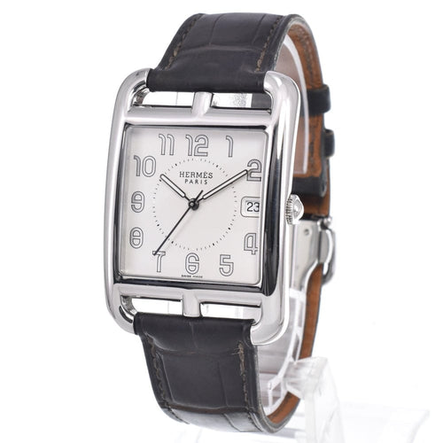 Montre Hermès - Montre Cape Cod à quartz en acier inoxydable et cuir 58 Facettes tmgd4zwdb1