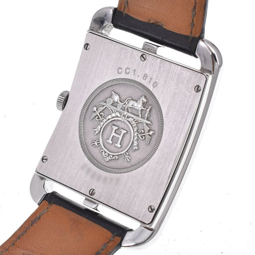 Montre Hermès - Montre Cape Cod à quartz en acier inoxydable et cuir 58 Facettes tmgd4zwdb1