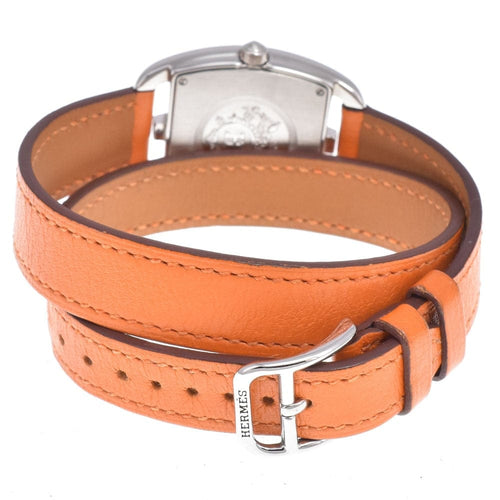 Montre Hermès - Montre Cape Cod Double Tour à quartz, acier inoxydable et cuir 58 Facettes viawgr3ywa