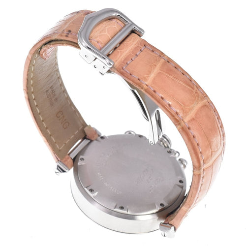 Montre Cartier Pasha C - Montre automatique en acier et cuir 58 Facettes cb67pzyc9k
