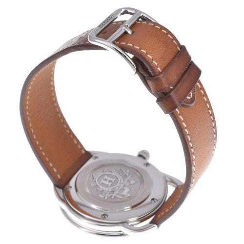 Montre Hermès - Montre Arceau à quartz en acier inoxydable et alligator 58 Facettes sj4eabhtc9