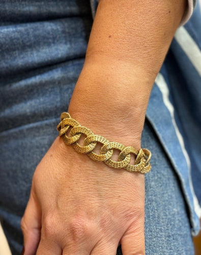 Bracelet Georges Lenfant - Bracelet paillette en or jaune 18 carats 58 Facettes Pa