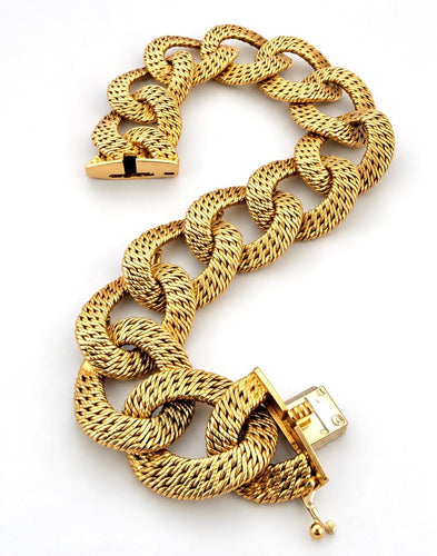 Bracelet Georges Lenfant - Bracelet paillette en or jaune 18 carats 58 Facettes Pa