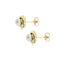 Boucles d'oreilles Boucles d’oreilles puces - Perles en or jaune, rose et blanc 18 ct 58 Facettes 35533