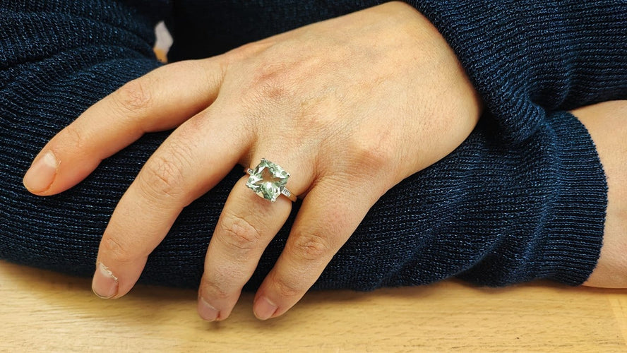 Bague 54 Mauboussin - Bague « Petit Visage d’amour » en or blanc 18 carats 58 Facettes 2523.2