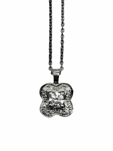 Collier Mauboussin - Collier Chance of Love n° 2 en or blanc 18k, diamants 0,25 ct 58 Facettes 2362