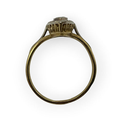 Bague 55 Bague marquise en or jaune 750 et diamants 58 Facettes 149073360
