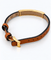 Bracelet Cartier - Bracelet Love trois vis en or jaune 18 carats et cuir marron 58 Facettes Cl