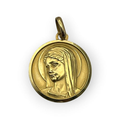 Pendentif Contaux - Médaille de la Vierge Marie en or jaune 750 58 Facettes 149073470