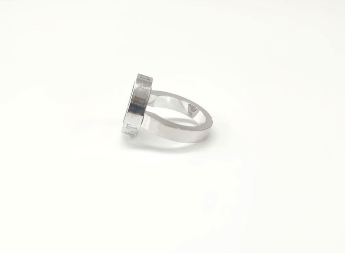 Bague 54 Chopard Happy Spirit - Bague en or blanc 18 carats avec diamant mobile 58 Facettes DV-HAPPY
