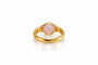 Bague 52 Bague en or jaune 18k avec quartz rose 58 Facettes LP1964/UNNB