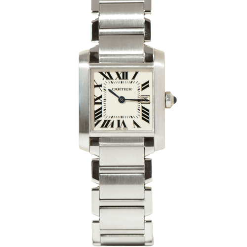 Montre Cartier - Montre Tank Française Medium, référence 2465 58 Facettes 1678
