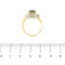 Bague 55 Bague - aquamarine et diamants en or jaune et or blanc 18 ct 58 Facettes 37500