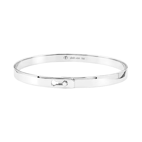 Bracelet Dinh Van - Bracelet Serrure en or blanc 750/000 58 Facettes 36026