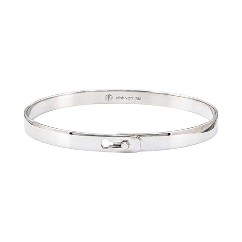 Bracelet Dinh Van - Bracelet Serrure en or blanc 750/000 58 Facettes 36026
