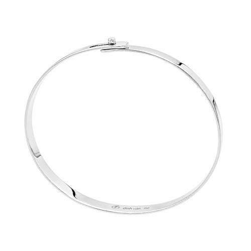 Bracelet Dinh Van - Bracelet Serrure en or blanc 750/000 58 Facettes 36026