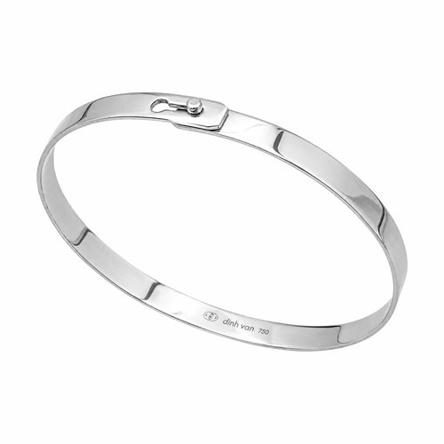Bracelet Dinh Van - Bracelet Serrure en or blanc 750/000 58 Facettes 36026