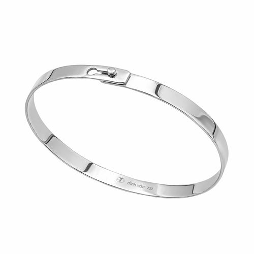 Bracelet Dinh Van - Bracelet Serrure en or blanc 750/000 58 Facettes 36026