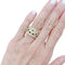 Bague 54 Cartier - Bague bandeau « Nigeria » en or jaune 750, diamants et émeraudes 58 Facettes 35960
