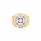Bague 54 Bague godronnée en or jaune 750 et diamants 58 Facettes 36039
