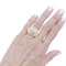 Bague 54 Bague godronnée en or jaune 750 et diamants 58 Facettes 36039