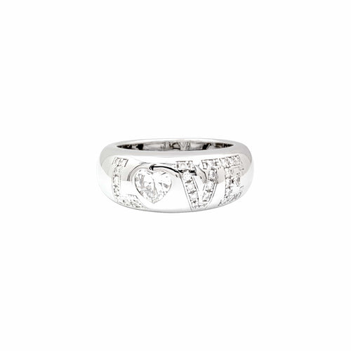 Bague 53 Chopard - Bague Love en or blanc 750 et diamants 58 Facettes 36035
