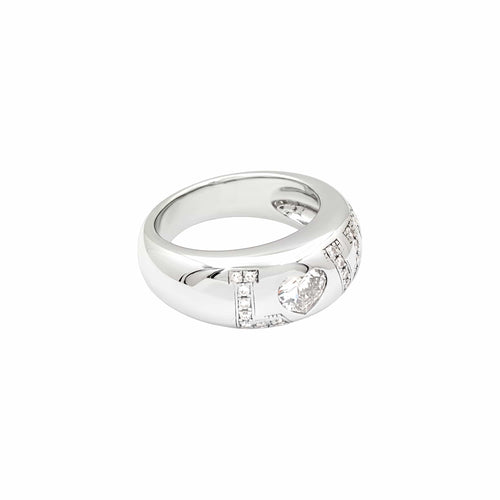 Bague 53 Chopard - Bague Love en or blanc 750 et diamants 58 Facettes 36035
