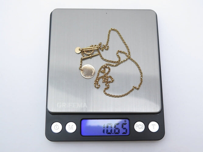 Collier Hermès - Collier pendentif Ex Libris petit modèle en or rose 18k avec diamant 58 Facettes 276988