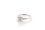Bague 53 Bague en platine avec diamant 1,13 ct E/VVS1 et diamants 58 Facettes 27375-27360