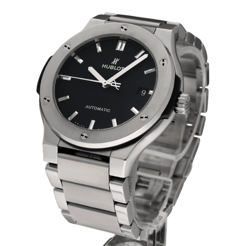 Montre Hublot Classic Fusion - Montre automatique en titane, 510.NX.1170.NX, boîte et papiers, 2023 58 Facettes HBL/FSN/001