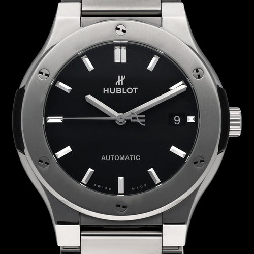 Montre Hublot Classic Fusion - Montre automatique en titane, 510.NX.1170.NX, boîte et papiers, 2023 58 Facettes HBL/FSN/001