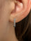 Boucles d'oreilles Boucles d’oreilles en or blanc 18k avec diamants taille princesse 58 Facettes 304