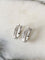 Boucles d'oreilles Boucles d’oreilles en or blanc 18k avec diamants taille princesse 58 Facettes 304
