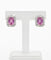 Boucles d'oreilles Boucles d’oreilles - Or blanc 18 carats, diamants et saphirs roses naturels 58 Facettes OR-001