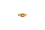 Bague 51 Bague double liens en or jaune 18k avec diamants 58 Facettes LP1960/RUNB