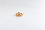 Bague 51 Bague double liens en or jaune 18k avec diamants 58 Facettes LP1960/RUNB