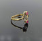 Bague 57 Bague ancienne Toi et moi en or 18k, rubis et diamants taille rose 58 Facettes AX/1/84/94/B