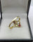 Bague 57 Bague ancienne Toi et moi en or 18k, rubis et diamants taille rose 58 Facettes AX/1/84/94/B