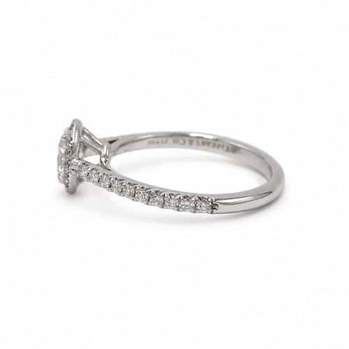 Bague 48 Tiffany & Co. - Bague solitaire Soleste en platine 950‰ 58 Facettes 260258R