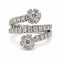 Bague 54 Bague Toi & Moi marguerites en or blanc et diamants 58 Facettes 260252R