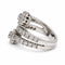 Bague 54 Bague Toi & Moi marguerites en or blanc et diamants 58 Facettes 260252R