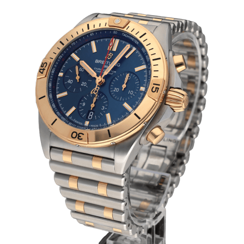 Montre Breitling Chronomat 42 - Montre automatique en or rose et acier, 42 mm 58 Facettes BTL/CHM/246