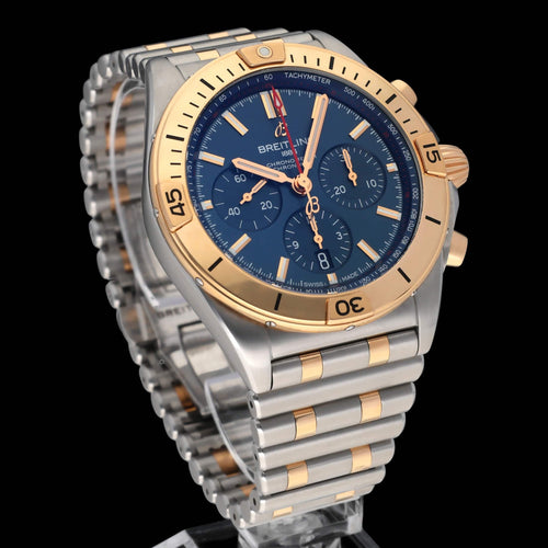 Montre Breitling Chronomat 42 - Montre automatique en or rose et acier, 42 mm 58 Facettes BTL/CHM/246