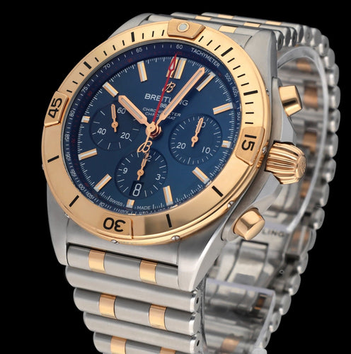 Montre Breitling Chronomat 42 - Montre automatique en or rose et acier, 42 mm 58 Facettes BTL/CHM/246