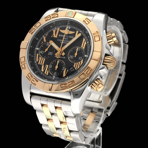 Montre Breitling - Montre Chronomat 44 CB0110 en or rose et acier, 2013 58 Facettes BTL/CHM/243