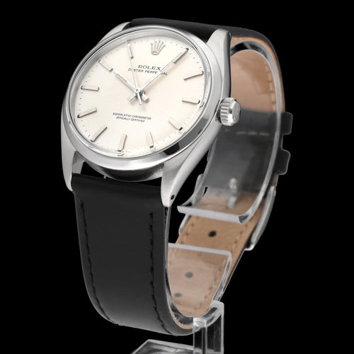 Montre Rolex - Montre Oyster Perpetual 34, réf. 6564, révisée, 1957 58 Facettes ROL/OOP/255