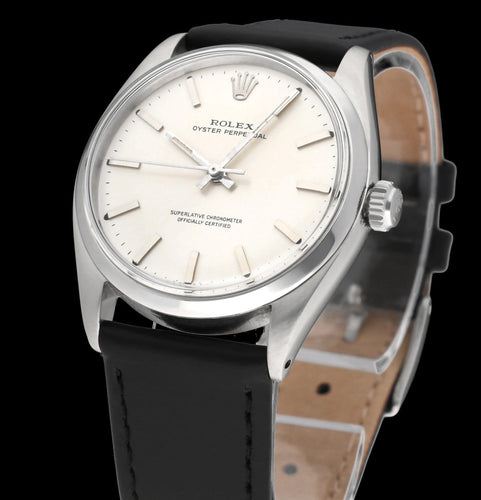 Montre Rolex - Montre Oyster Perpetual 34, réf. 6564, révisée, 1957 58 Facettes ROL/OOP/255